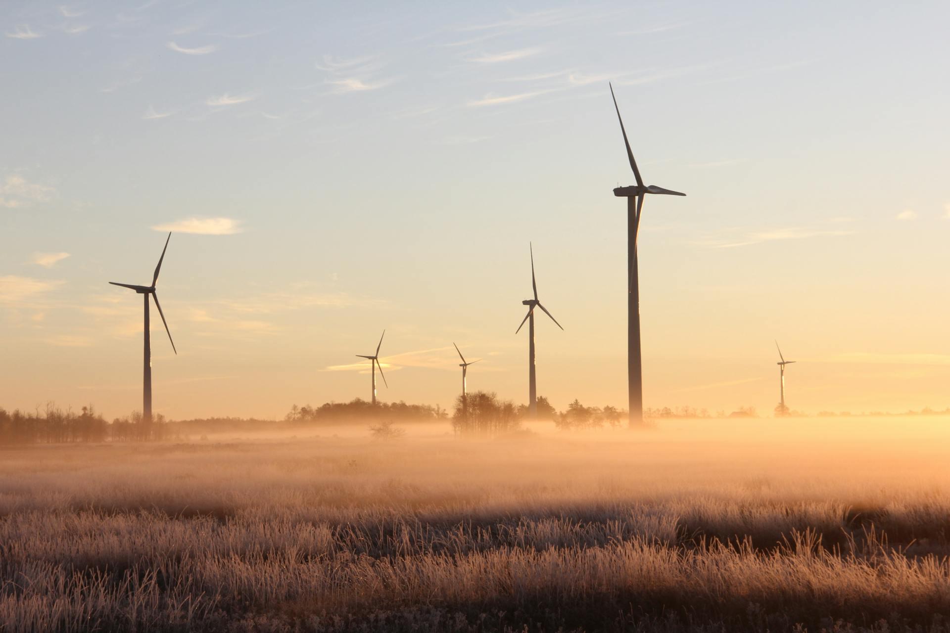 Genrebild vindkraftverk på landsbygden. Foto: Laura Penwell.